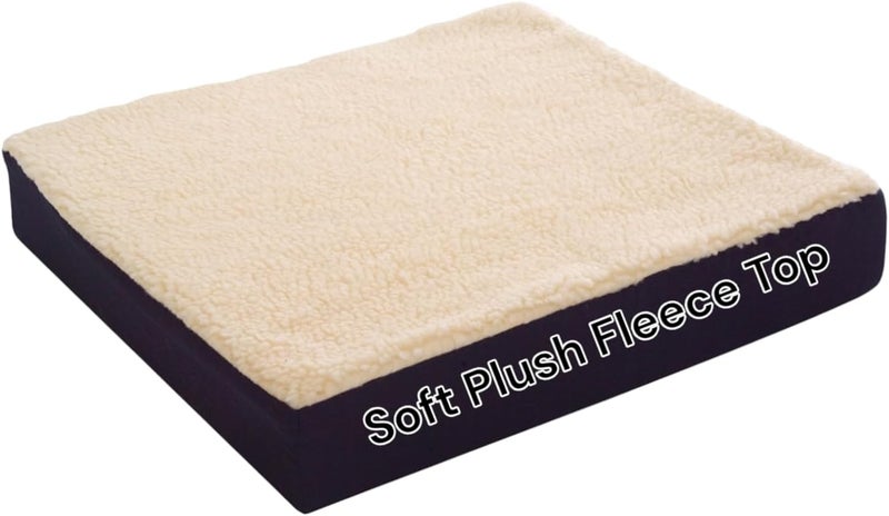Essential Medical Supply Fleece Covered Wheelchair Cushion - 18" x 16" x 3" - Image 1